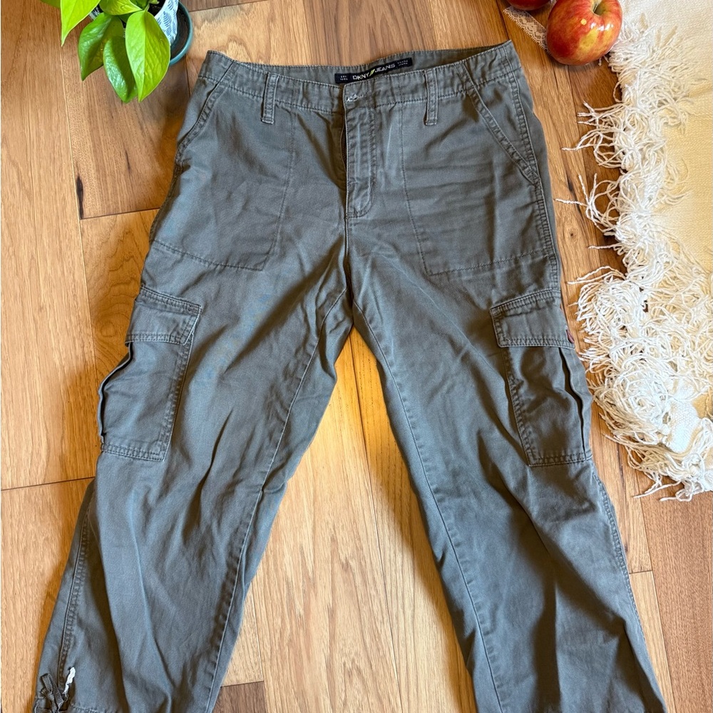 DKNY Cargo Pants - Olive Green